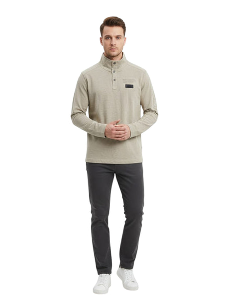 Image for Men's Printed Top,Beige