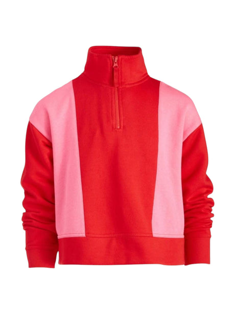 Image for Kid's Girl's Colorblocked Sweaters,Pink/Red