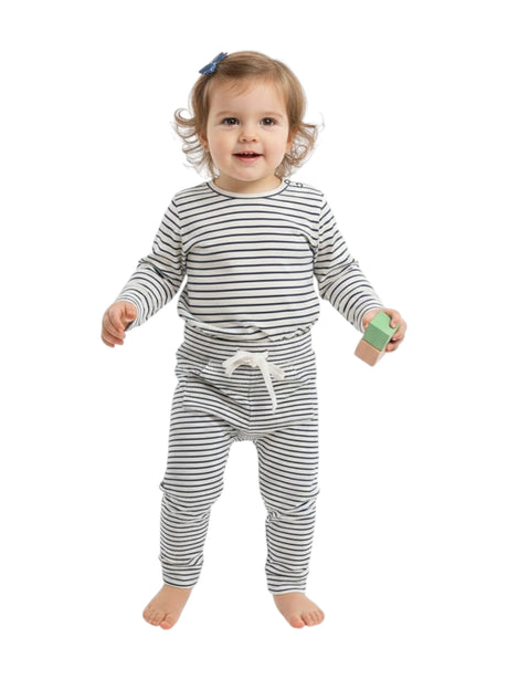 Image for Kid's Girl's Striped Pant,Black/White