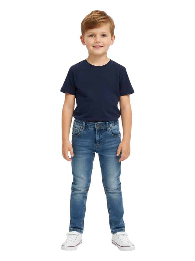 Image for Kids Boy's Washed Jeans,Blue