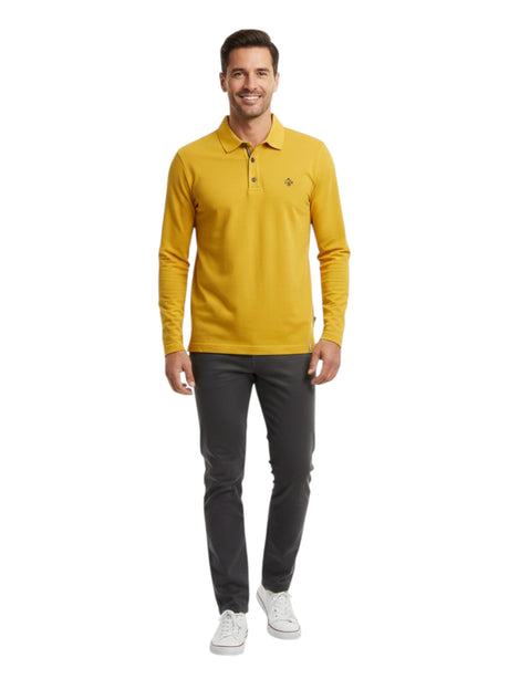 Image for Men's Plain Solid Sweaters,Yellow