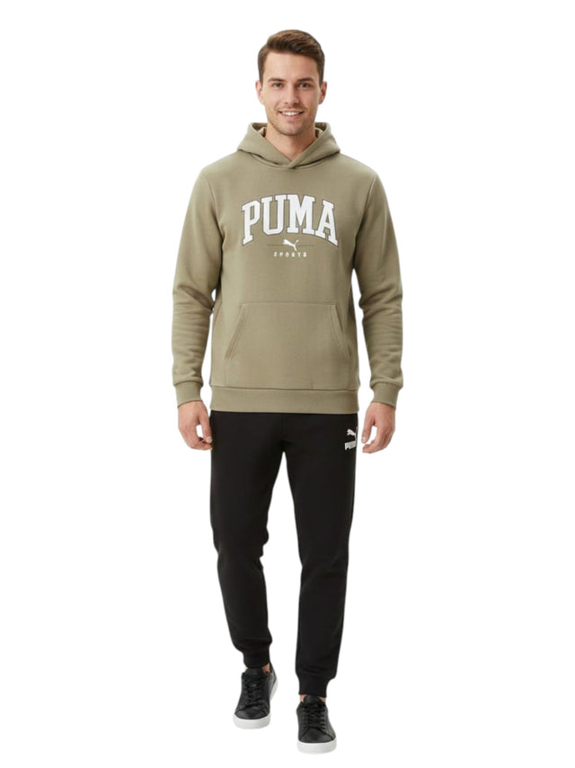 Image for Men's Brand Logo Printed Pajama Set,Beige