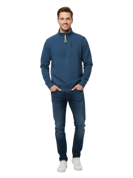 Image for Men's Plain Solid Sweaters,Blue