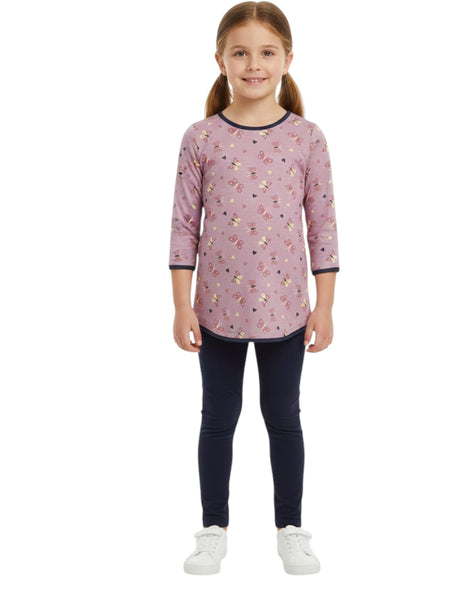 Image for Kids Girl's Printed Top,Purple