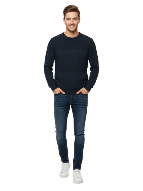 Image for Men's Knitted Sweaters,Navy
