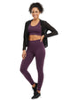 Image for Women's Plain Solid Legging,Purple