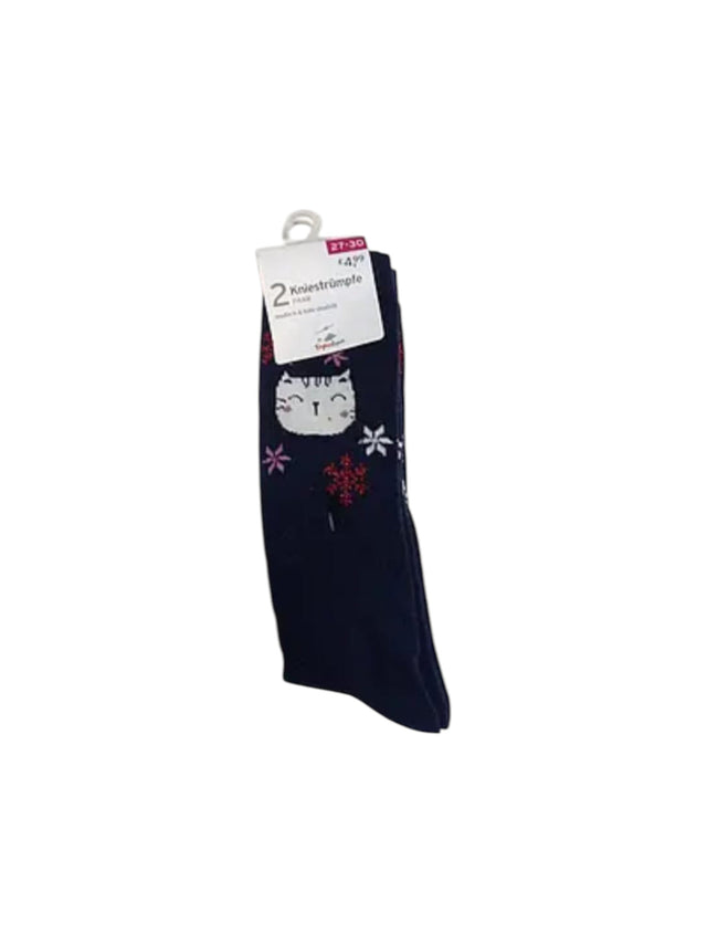 Image for Kids Girl's Printed Socks Set 2Pieces,Navy