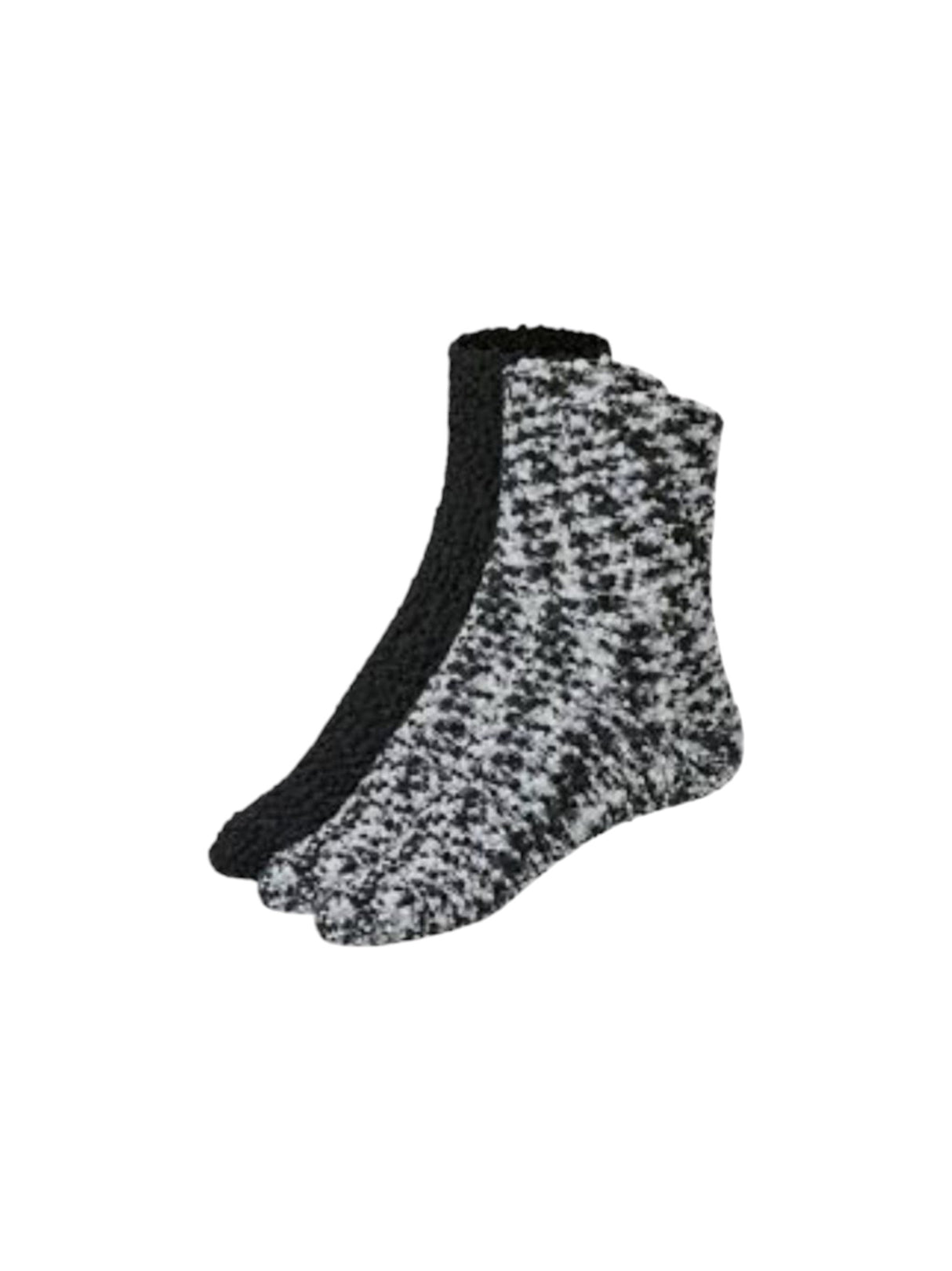 Image for Women's Knitted Socks Set 2Pieces,Black/White