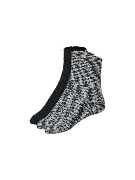 Image for Women's Knitted Socks Set 2Pieces,Black/White