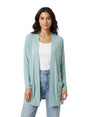Image for Women's Plain Top Cardigan,Aqua