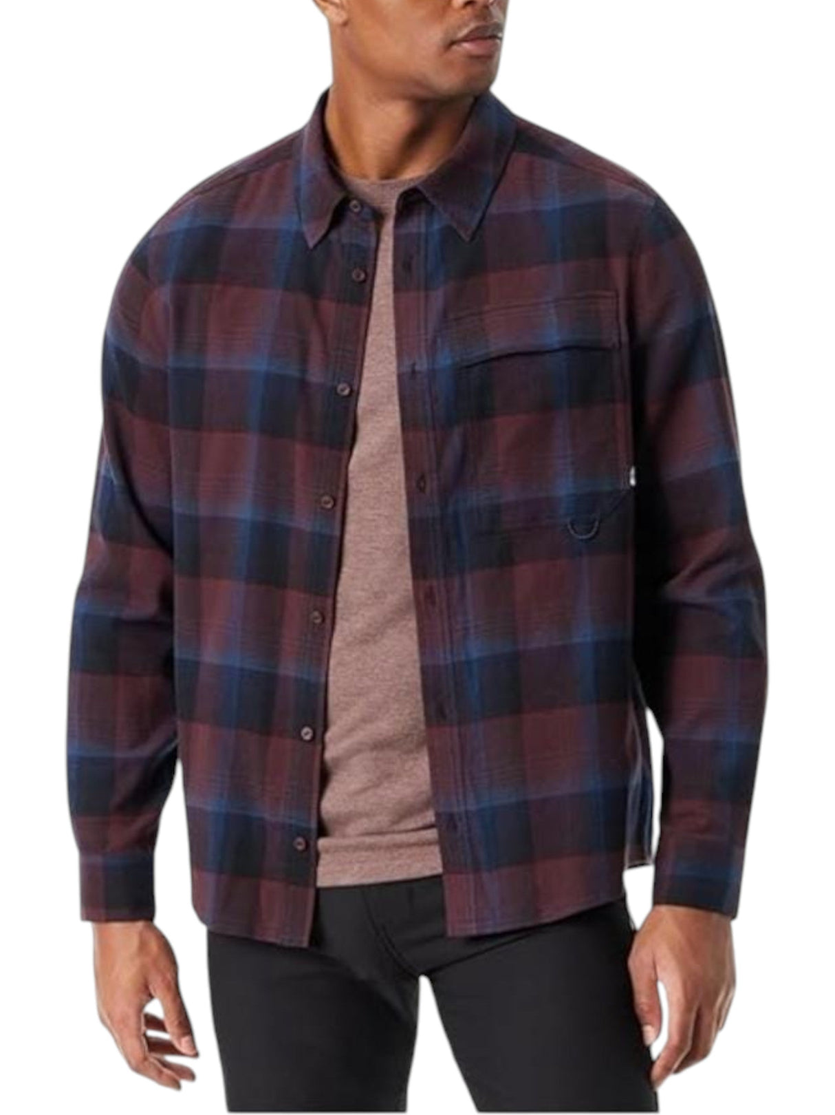 Image for Men's Plaid Dress Shirt,Navy