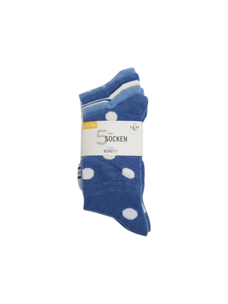 Image for Women's Printed Socks Set 5pieces,Blue