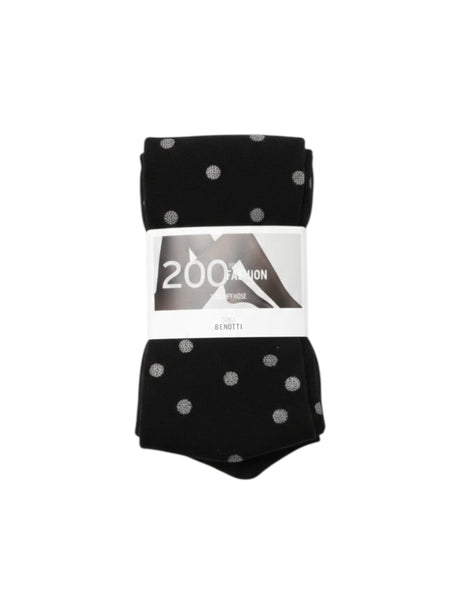 Image for Women's Printed Glitter Tights,Black