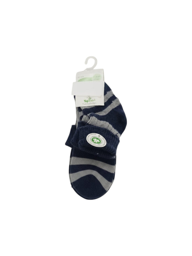 Image for Kids Boy's Striped Socks 3Pieces,Navy/Grey
