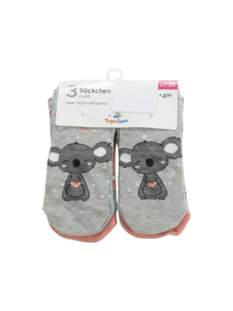 Image for Kids Girl's Printed Sockes Set 3pieces,Multi