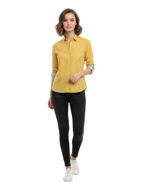 Image for Women's Printed Chemise,Yellow