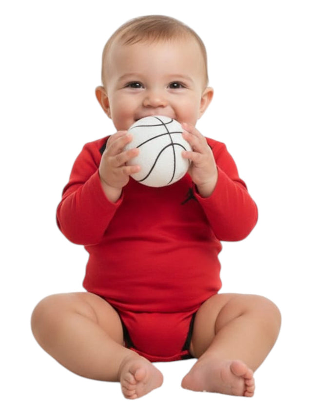 Image for Kids Boy's Brand Logo Printed Bodysuit,Red