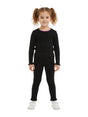 Image for Kids Girl's Ribbed Top,Black