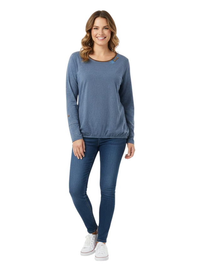 Image for Women's Striped Top,Light Blue