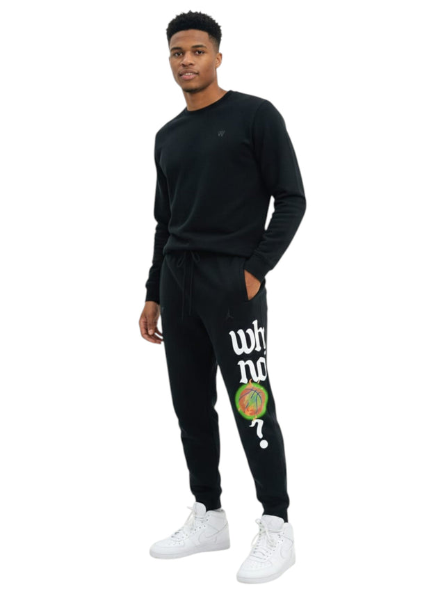 Image for Men's Graphic printed Pant,Black