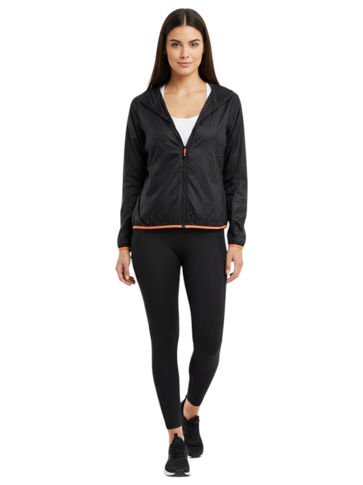 Image for Women's Plain Solid Jacket,Black