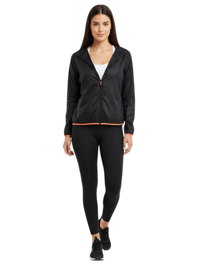 Image for Women's Plain Solid Jacket,Black