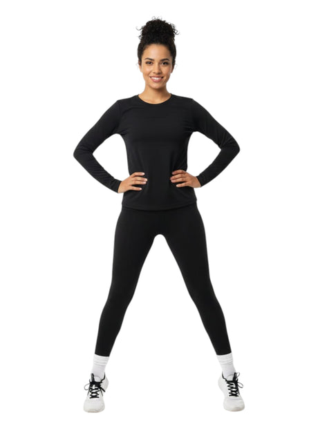 Image for Women's Plain Solid Legging,Black