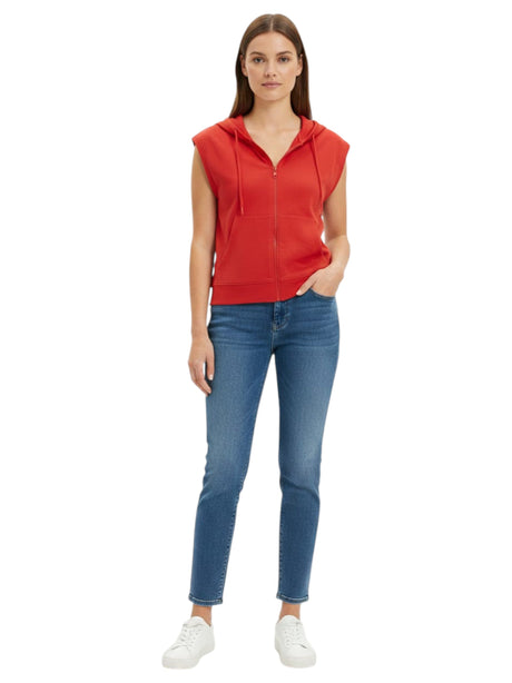 Image for Women's Plain Solid Hoodie,Red