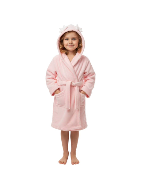 Image for Kids Girl's Plain Solid Robe,Pink