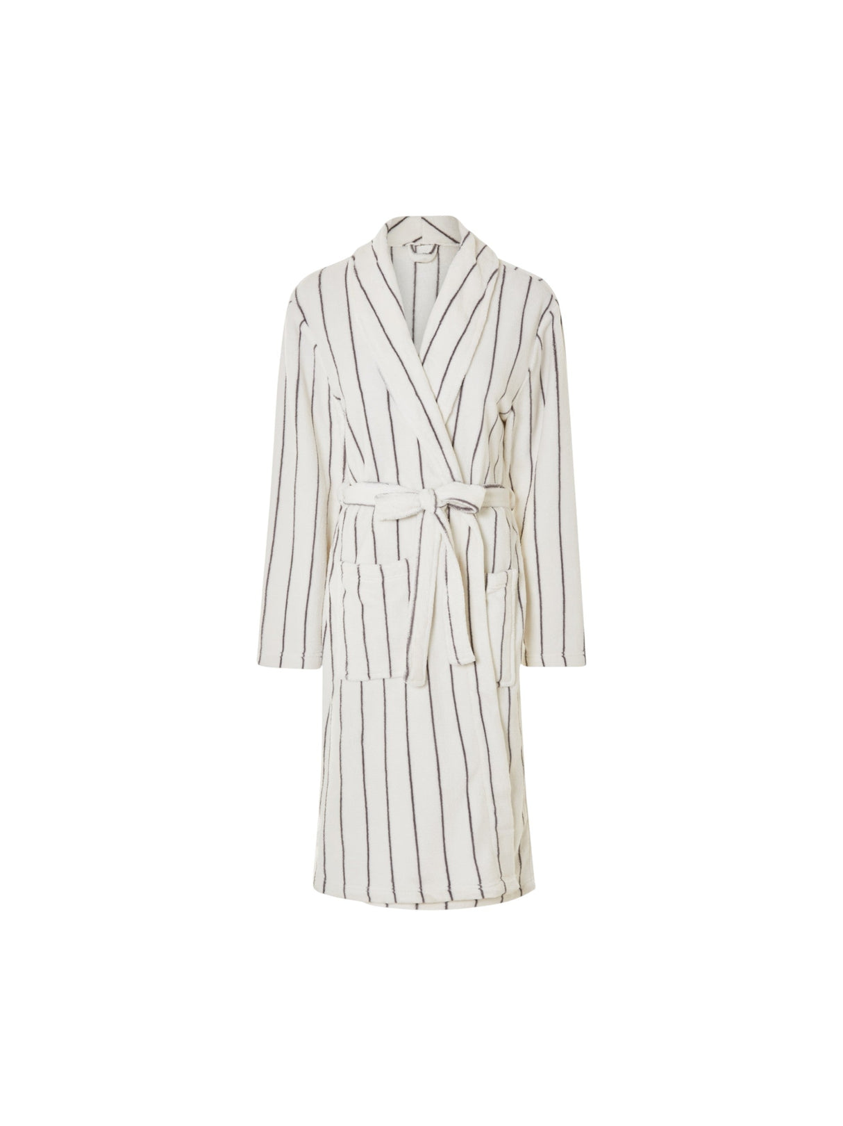 Image for Men's Striped Robe,White