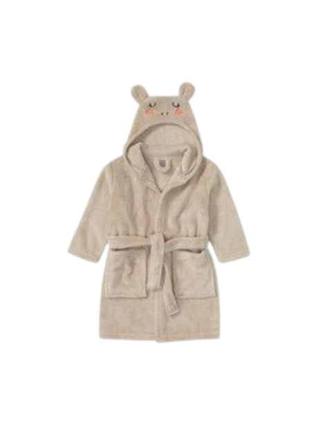 Image for Kids Girl's Plain Solid Robe,Beige