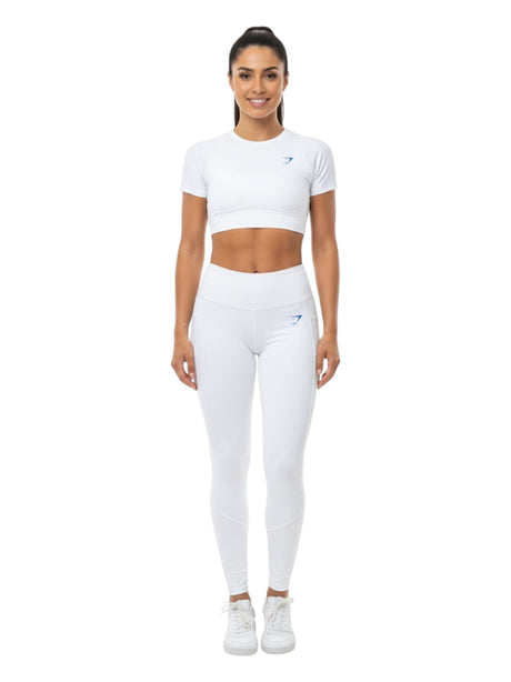 Image for Women's Plain Solid  Legging,White