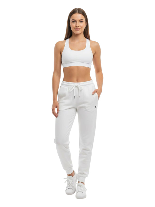 Image for Women's Plain Solid Sport Pant,White