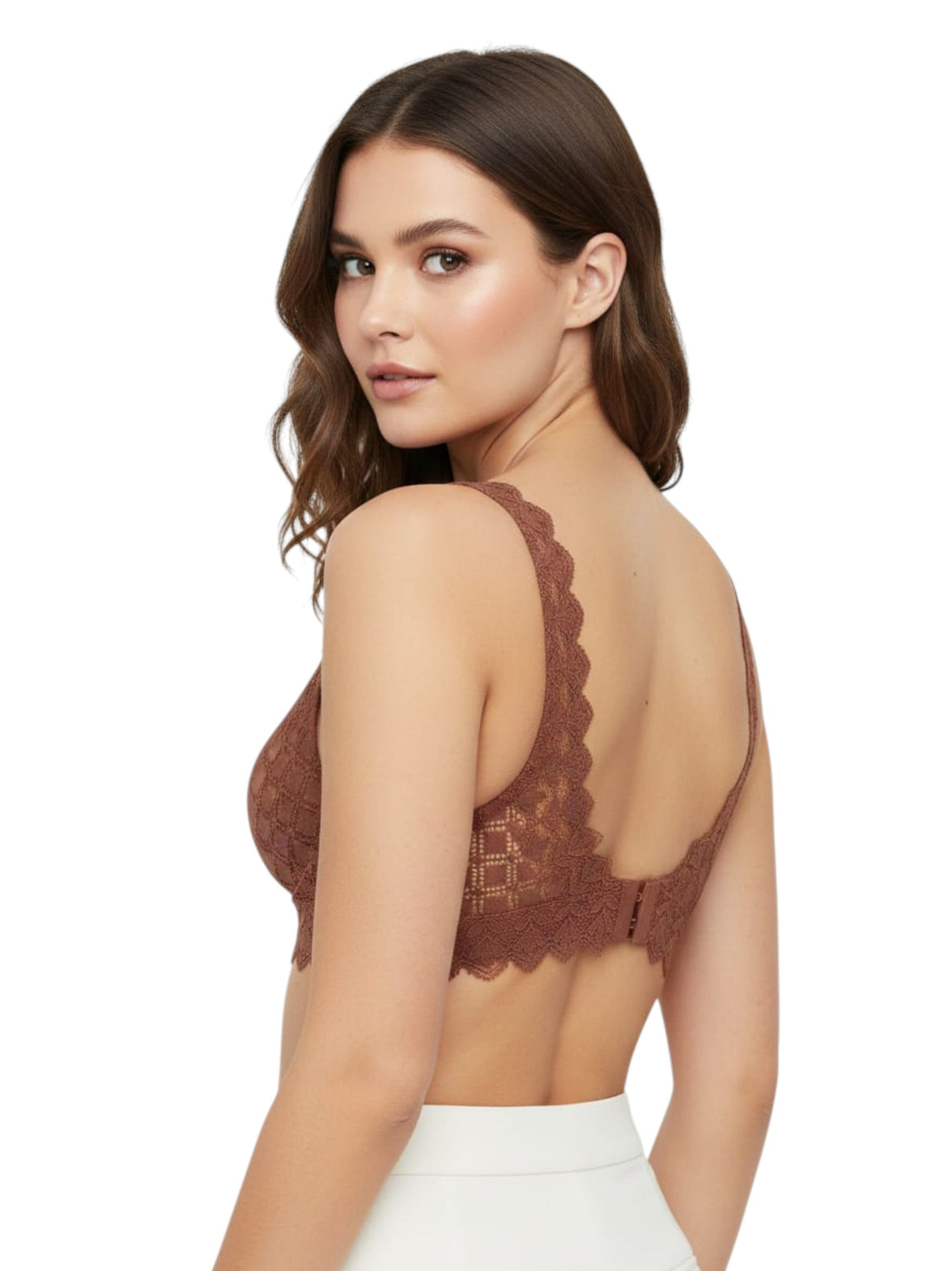 Image for Women's Lace Bra,Brown