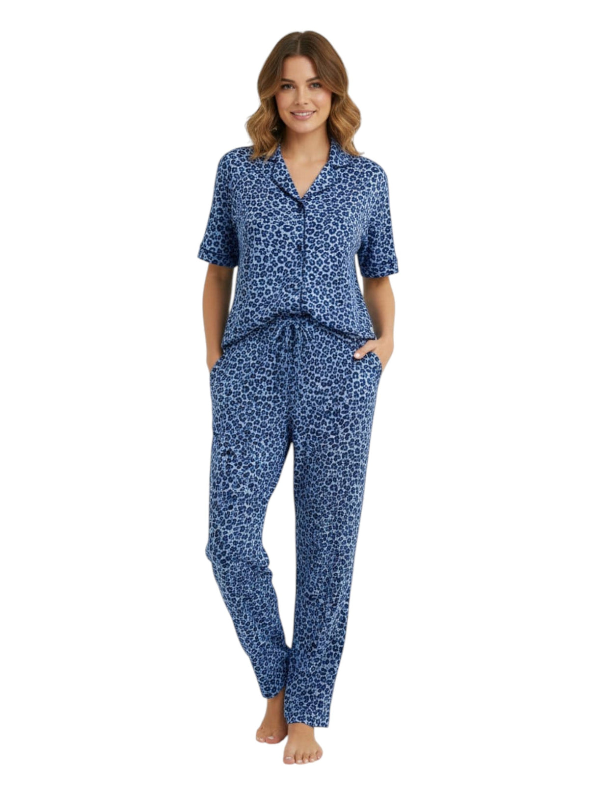 Image for Women's Animal Printed Sleepwear Pant,Blue