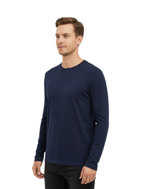 Image for Men's Plain Solid Top,Navy
