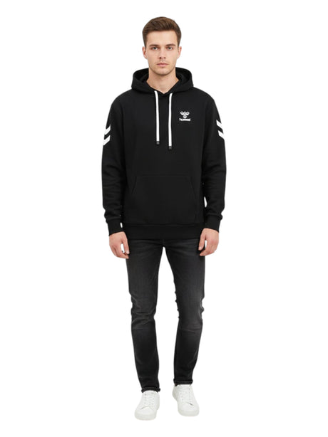 Image for Men's Brand Logo Printed Hoodie,Black