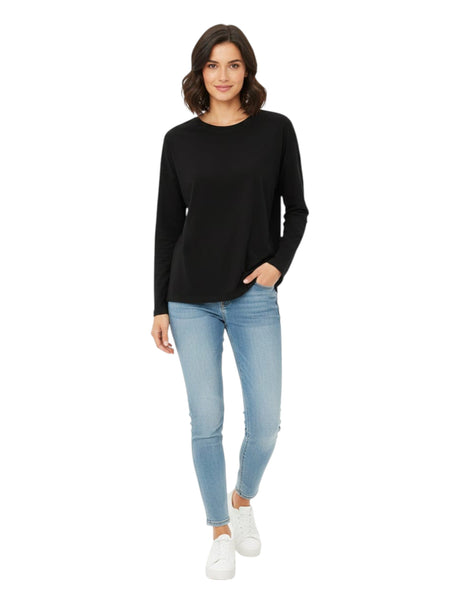 Image for Women's Plain Solid Top,Black
