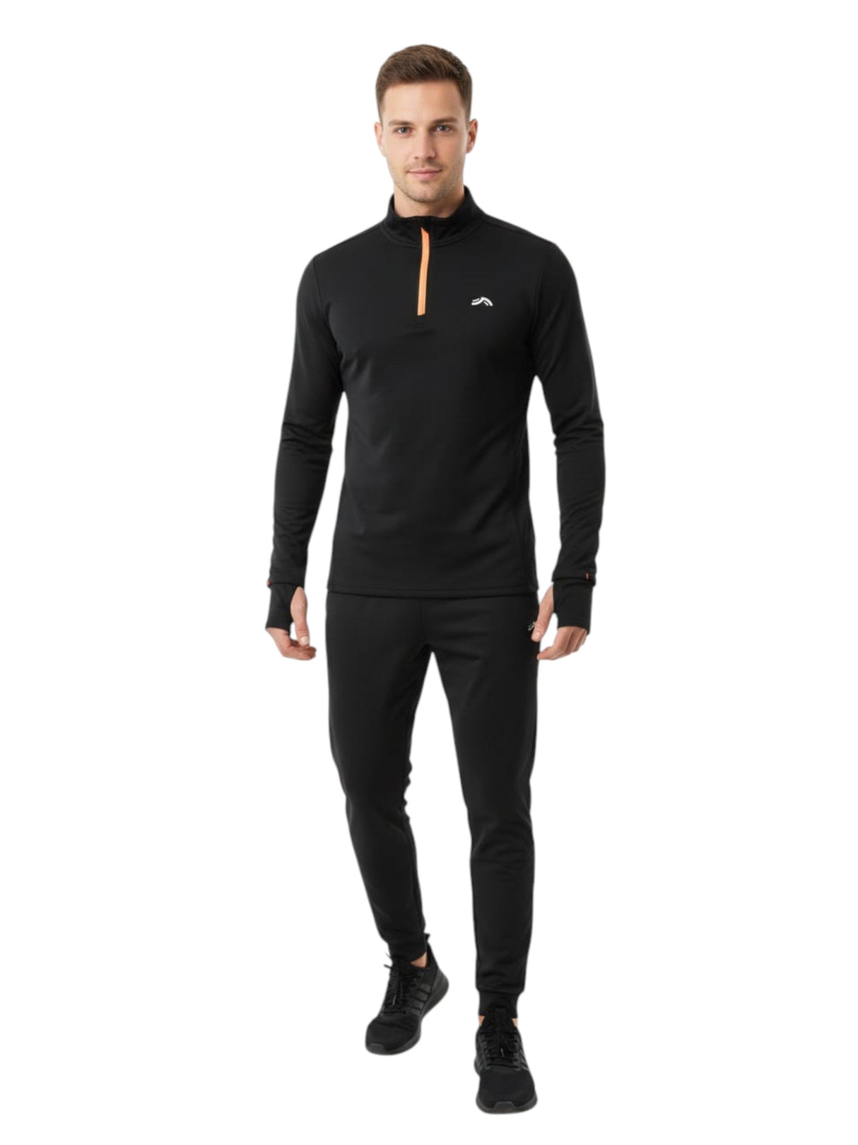 Image for Men's Plain Solid Sport Top,Black