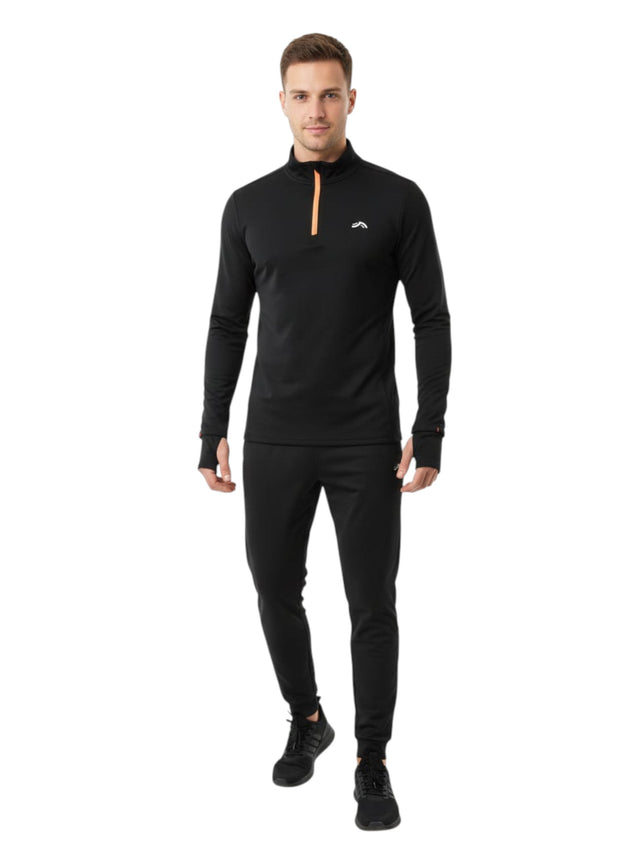 Image for Men's Plain Solid Sport Top,Black