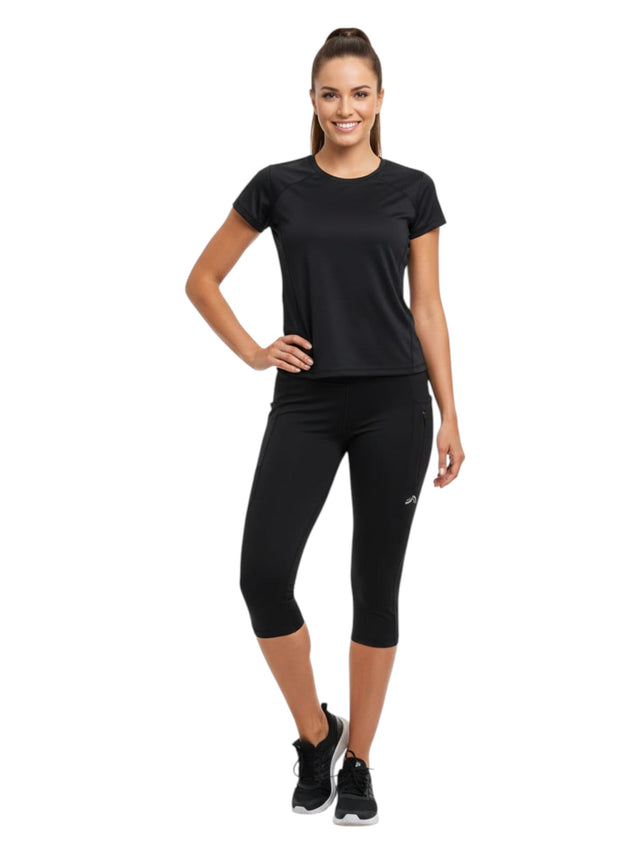 Image for Women's Plain Solid Legging,Black