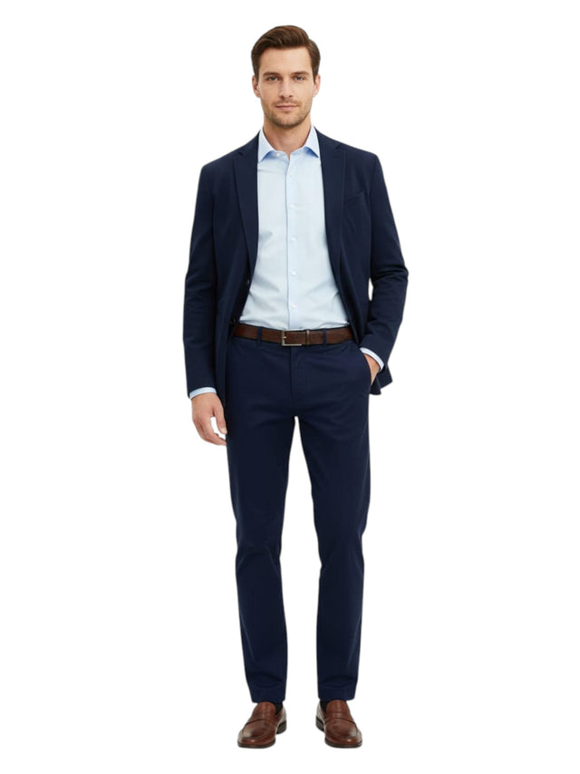 Image for Men's Plain Solid Classic Pant,Navy