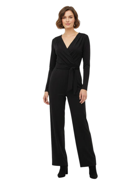 Image for Women's Plain Solid Jumpsuit,Black