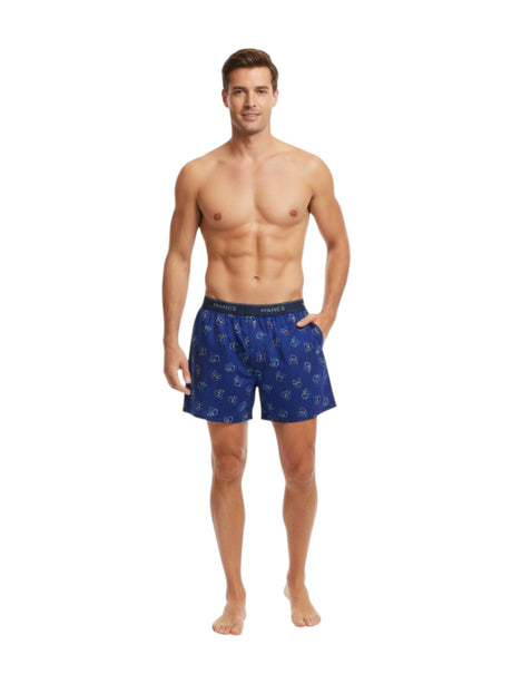Image for Men's Printed Boxer,Navy