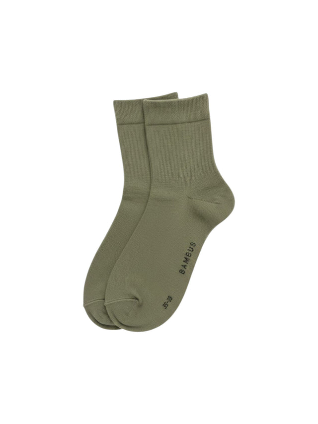 Image for Women's Plain Solid Socks,Green