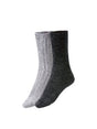 Image for Women's Knitted SocksSet 2Pieces,Grey/Black