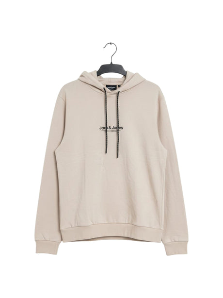 Image for Men's Brand Logo printed Hoodie,Light Beige