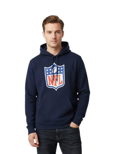Image for Men's Brand Logo Printed Hoodie,Navy