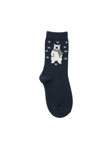 Image for Women�s Printed Socks,Navy