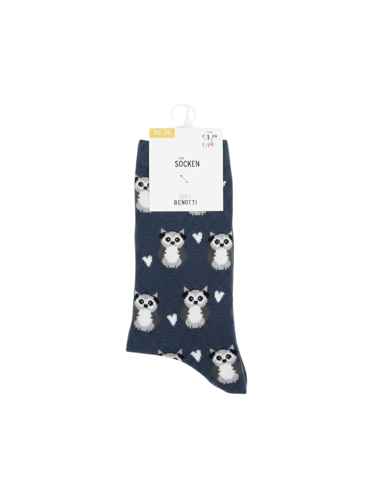 Image for Women�s Printed Socks,Navy